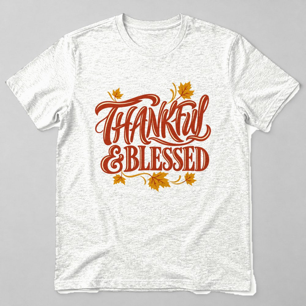 Thankful & Blessed T-Shirt in White