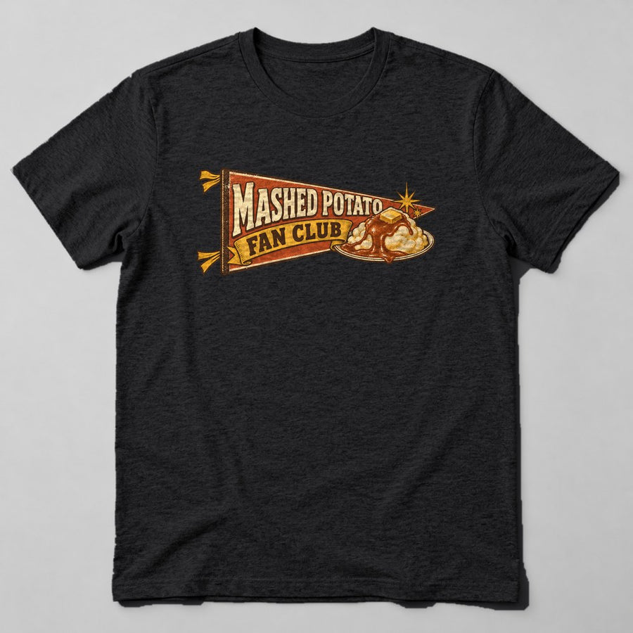 Mashed Potato Fan Club T-Shirt in Black