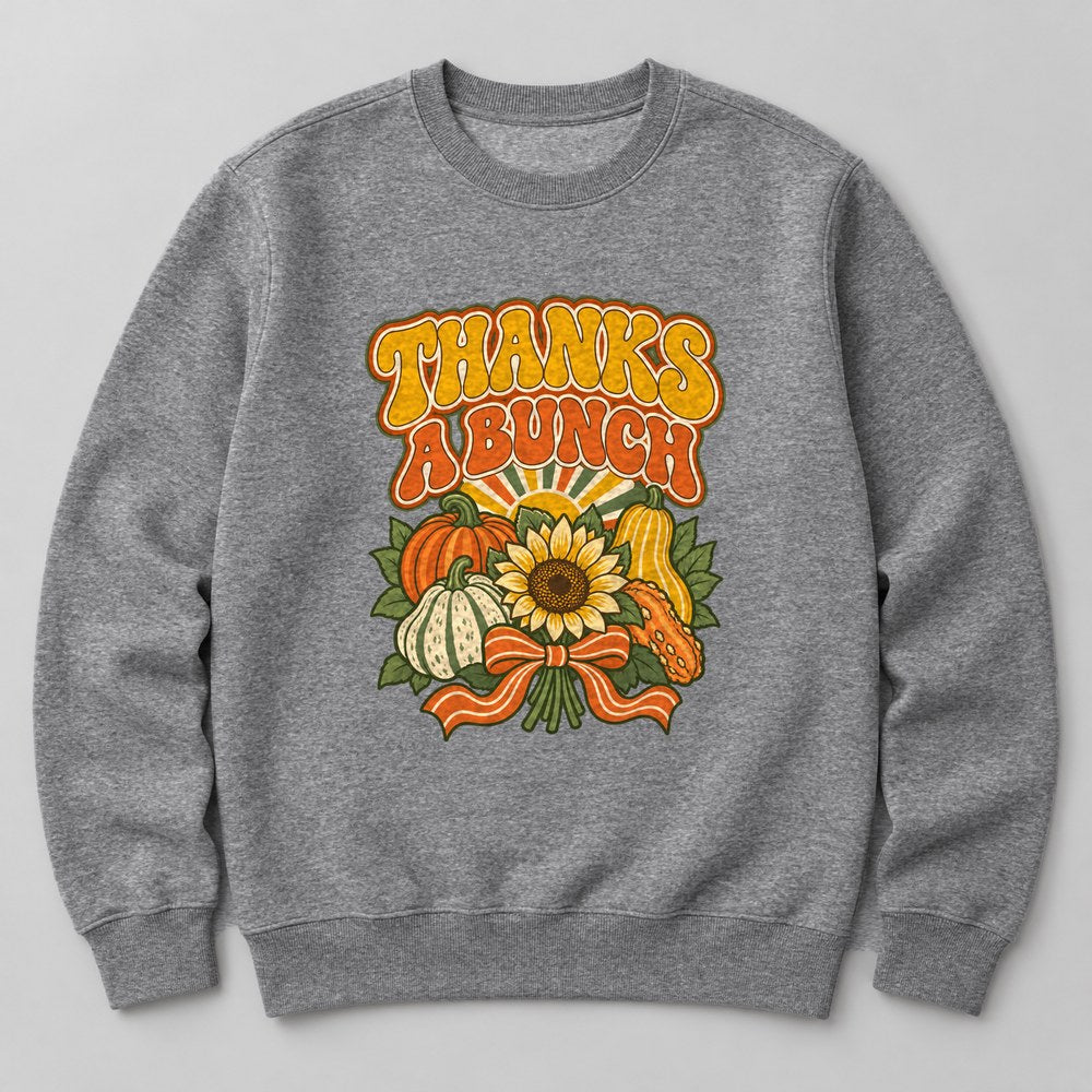 Thanks a Bunch Sweatshirt in Heather Grey