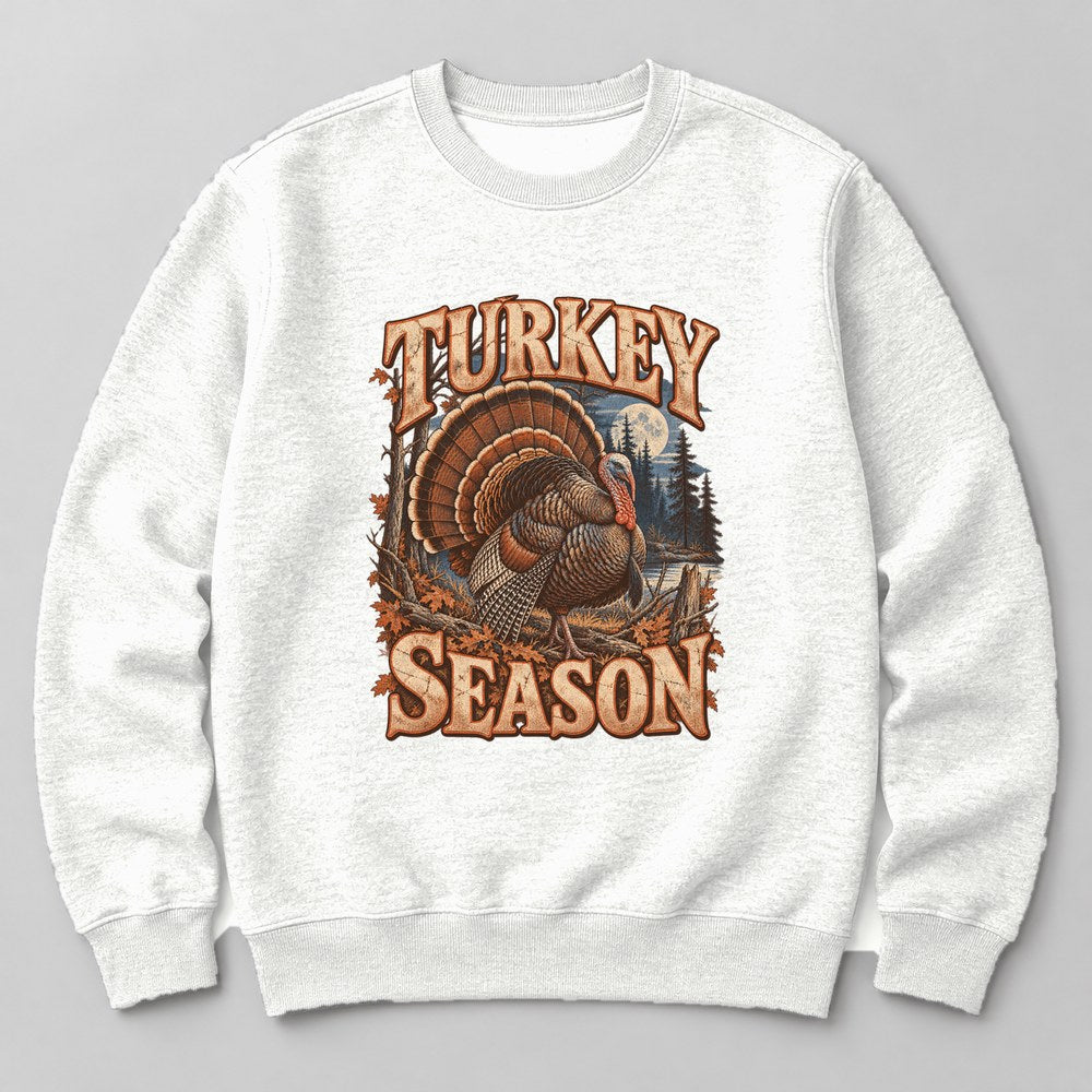 Turkey Season Sweatshirt in White