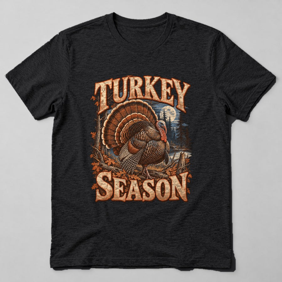 Turkey Season T-Shirt in Black