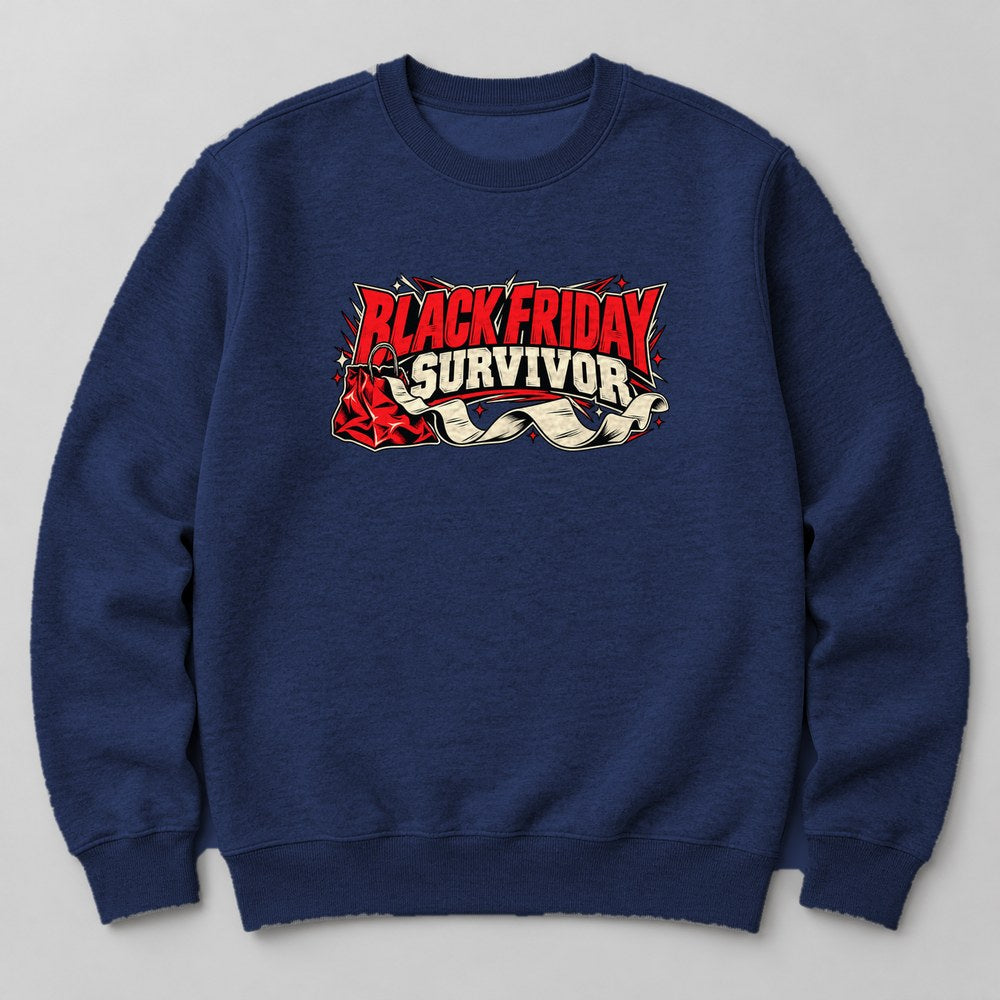 Black Friday Survivor Sweatshirt in Navy