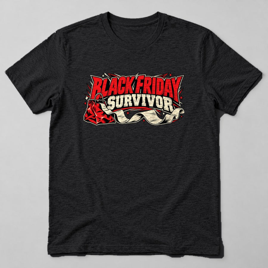 Black Friday Survivor T-Shirt in Black