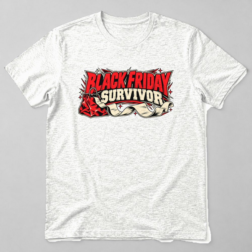 Black Friday Survivor T-Shirt in White