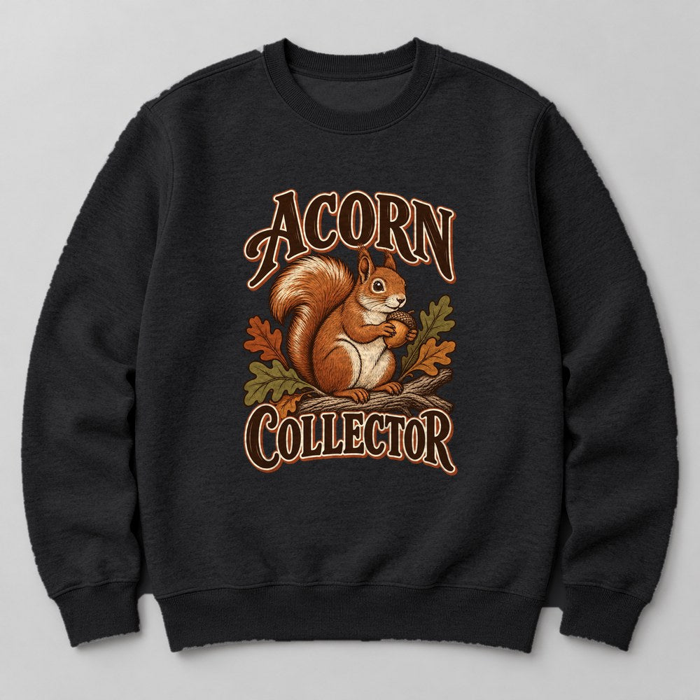 Acorn Collector Sweatshirt in Black