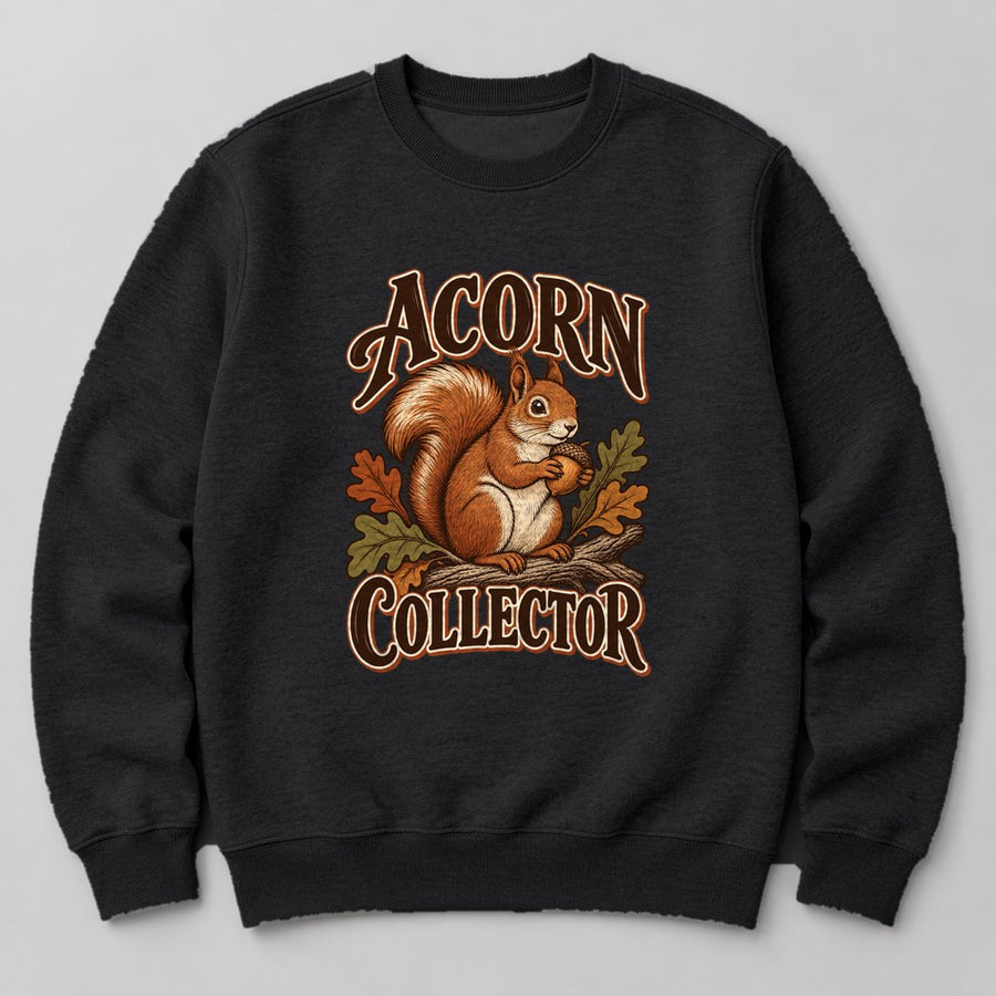 Acorn Collector Sweatshirt in Black