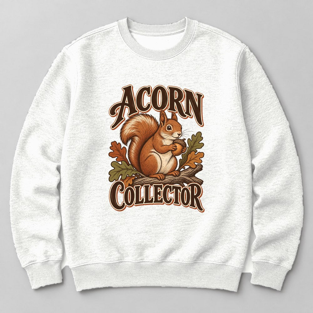 Acorn Collector Sweatshirt in White