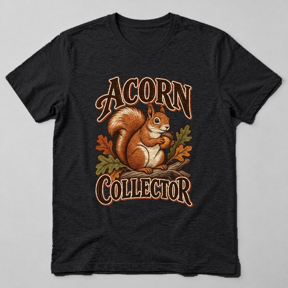 Acorn Collector T-Shirt in Black