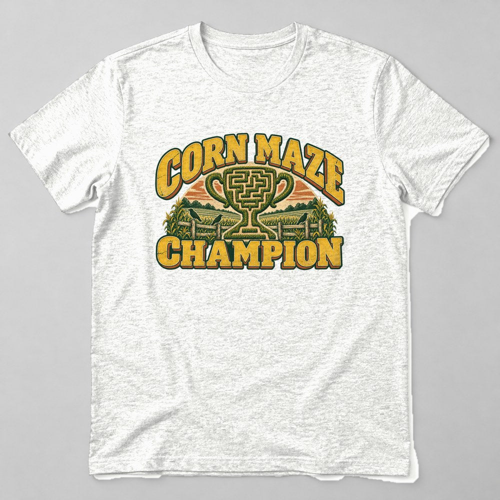 Corn Maze Champion T-Shirt in White