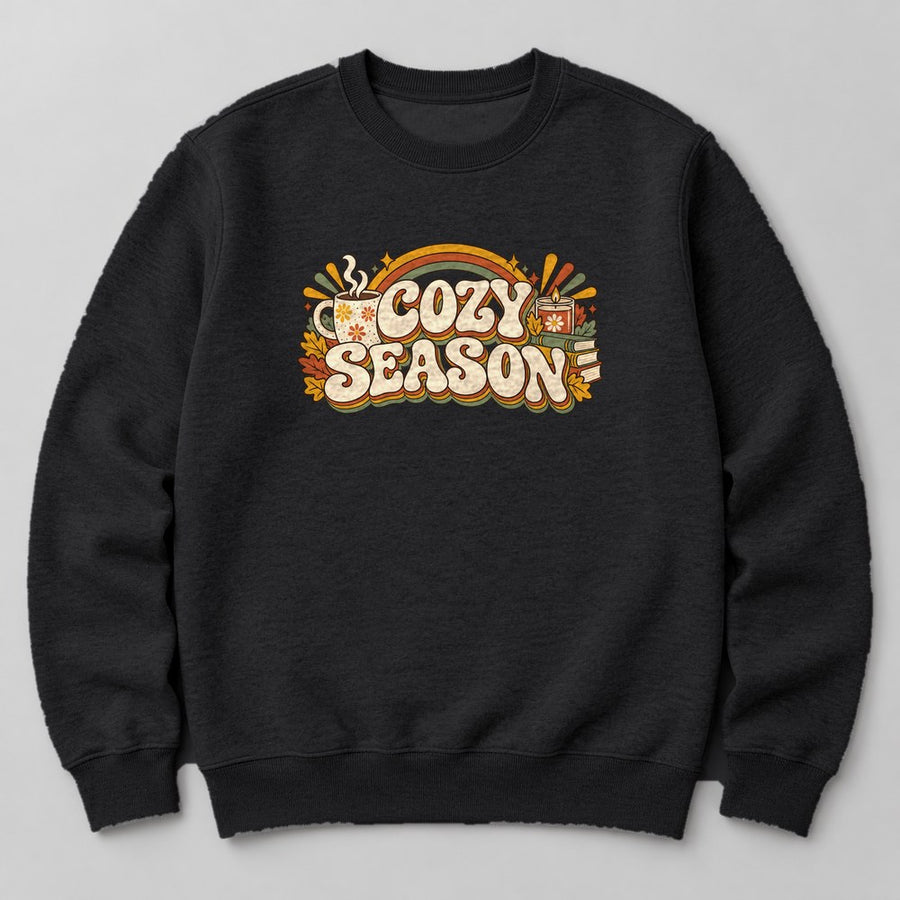 Cozy Season Sweatshirt in Black