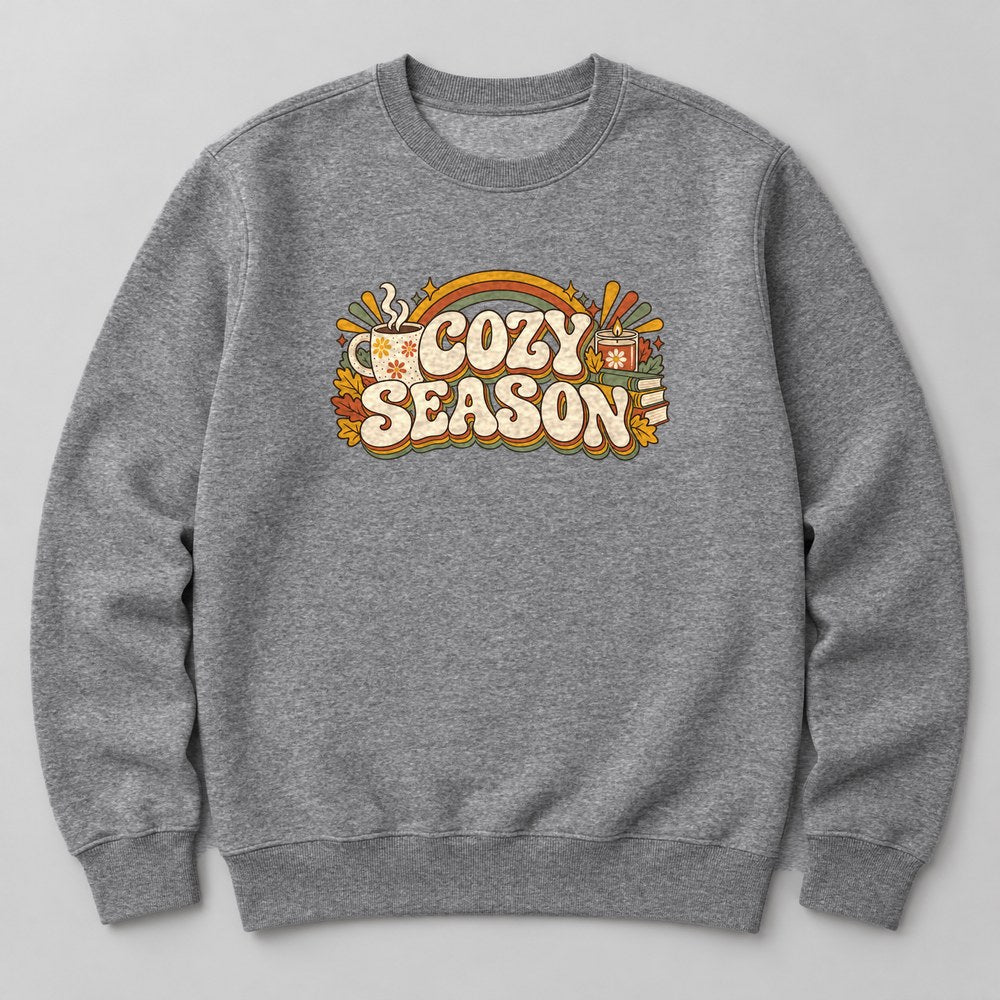 Cozy Season Sweatshirt in Heather Grey