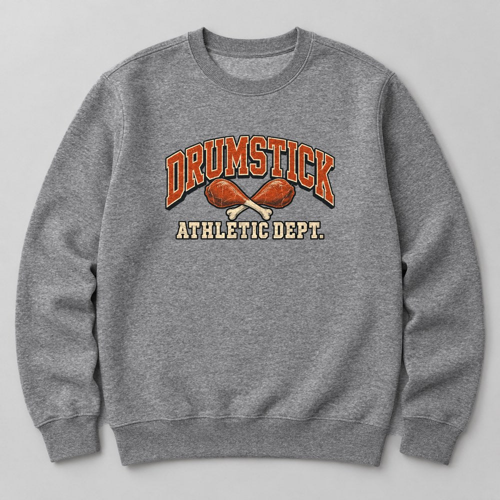 Drumstick Athletic Dept. Sweatshirt in Heather Grey