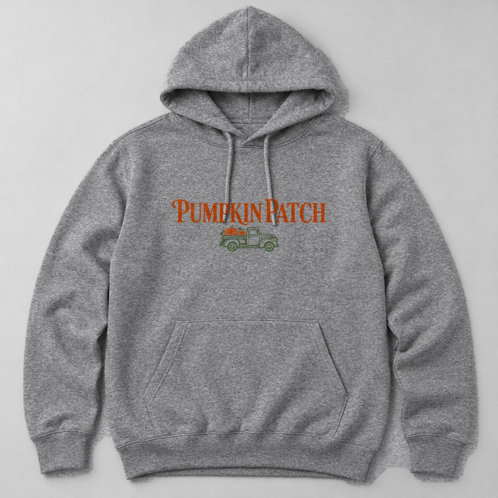 Pumpkin Patch Hoodie in Heather Grey