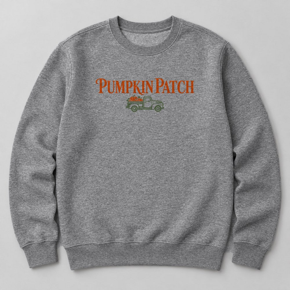 Pumpkin Patch Sweatshirt in Heather Grey