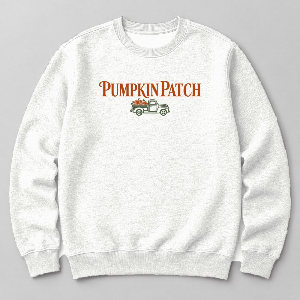 Pumpkin Patch Sweatshirt in White