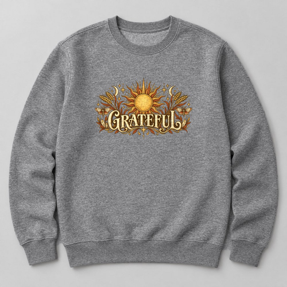 Grateful Sweatshirt in Heather Grey
