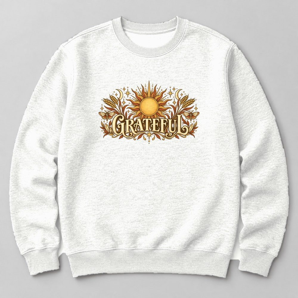 Grateful Sweatshirt in White