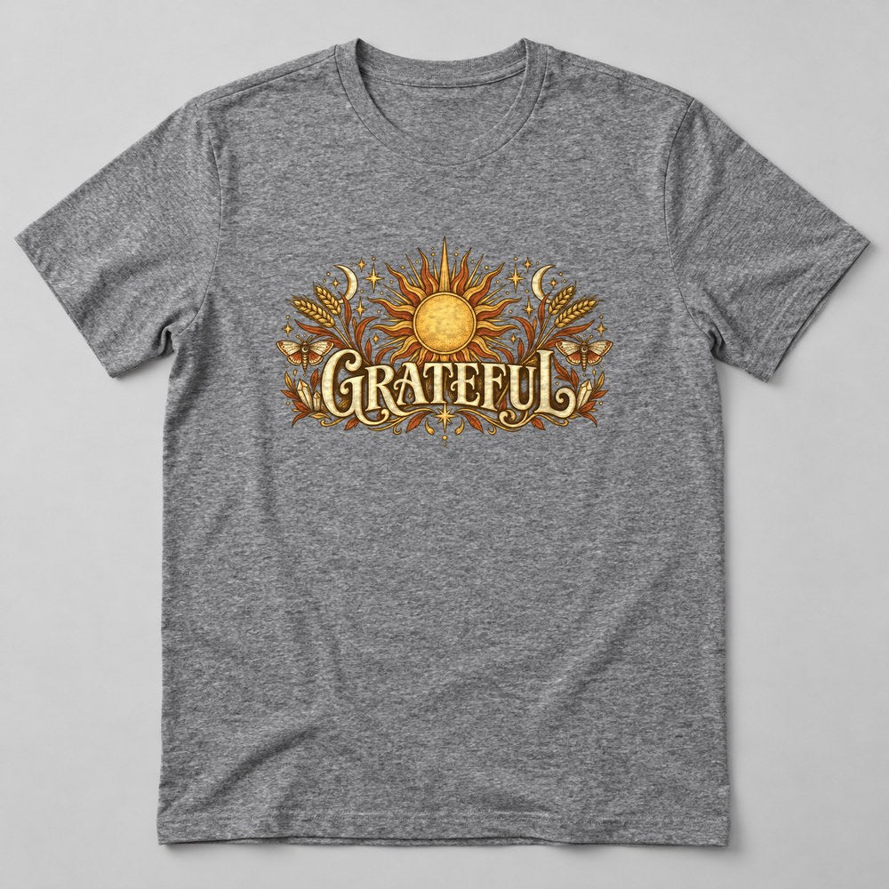 Grateful T-Shirt in Heather Grey