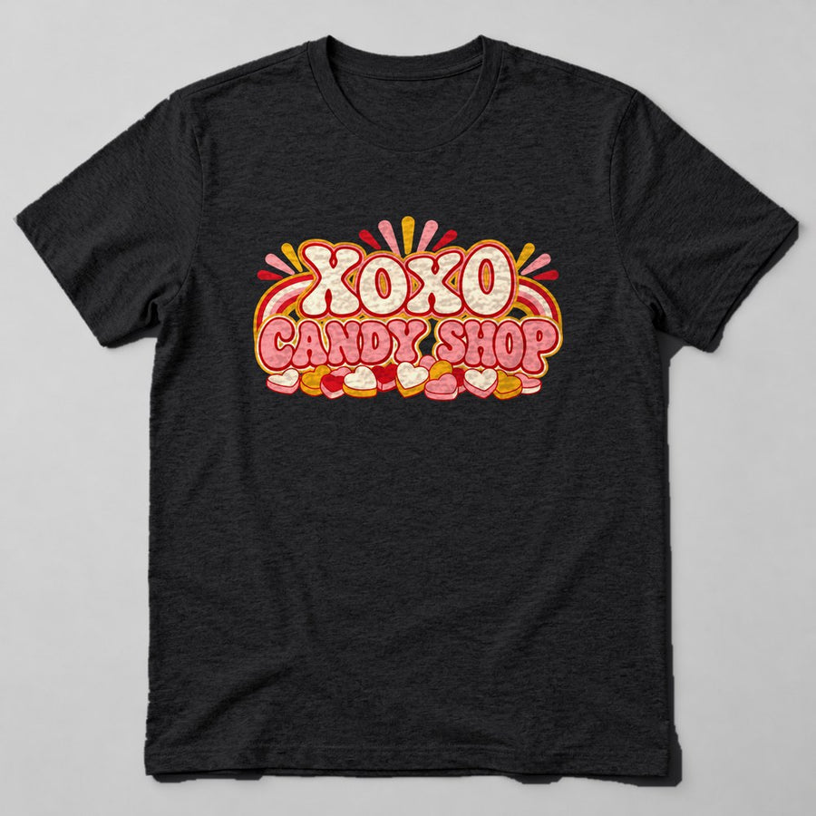 Xoxo Candy Shop T-Shirt in Black