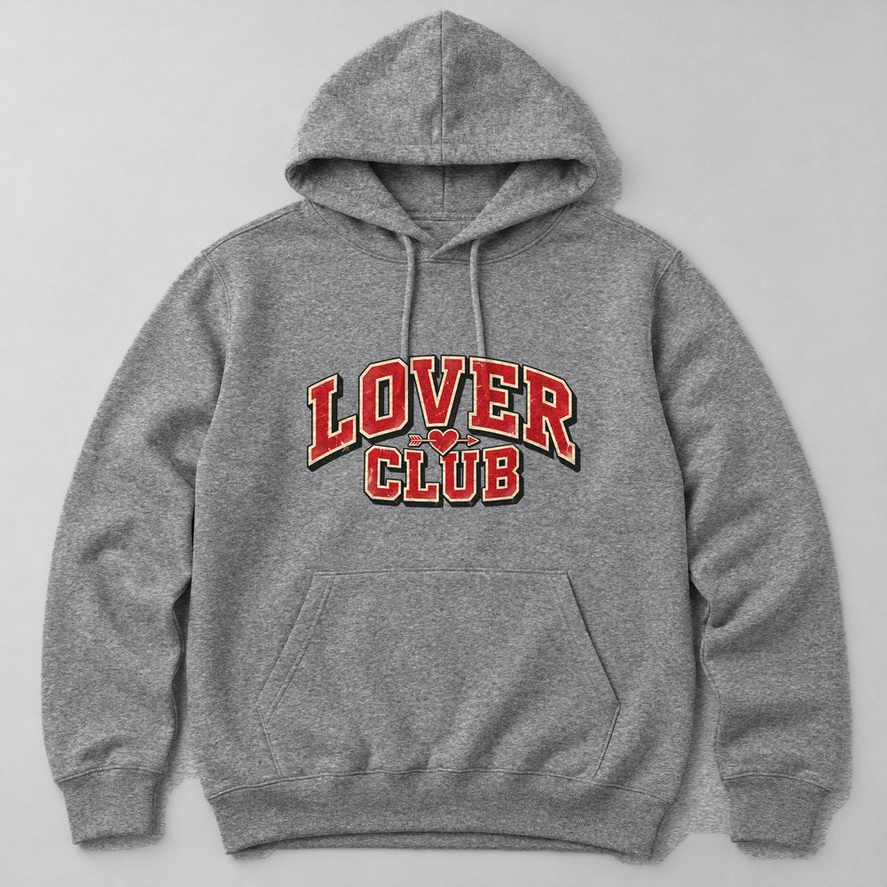 Lover Club Hoodie in Heather Grey