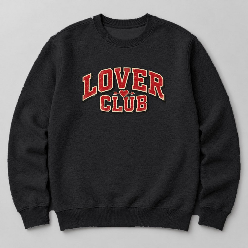 Lover Club Sweatshirt in Black