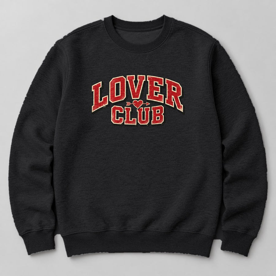 Lover Club Sweatshirt in Black