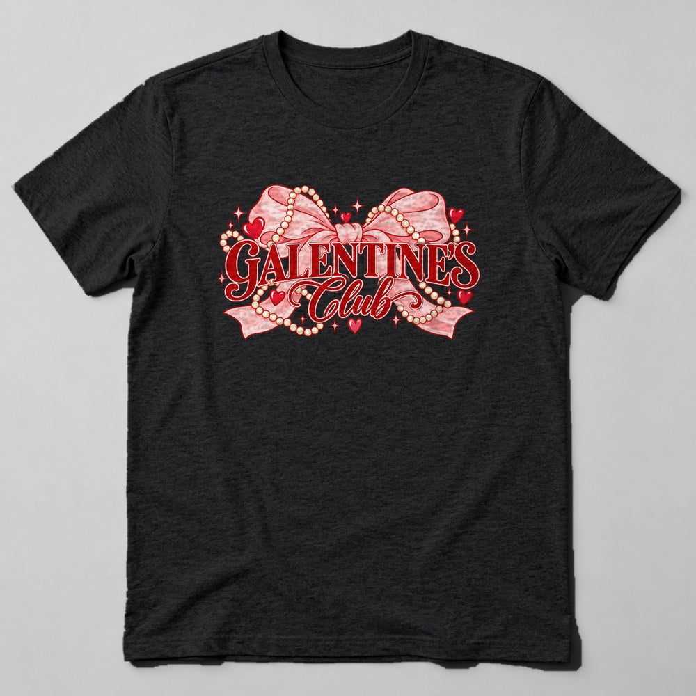 Galentine's Club T-Shirt in Black