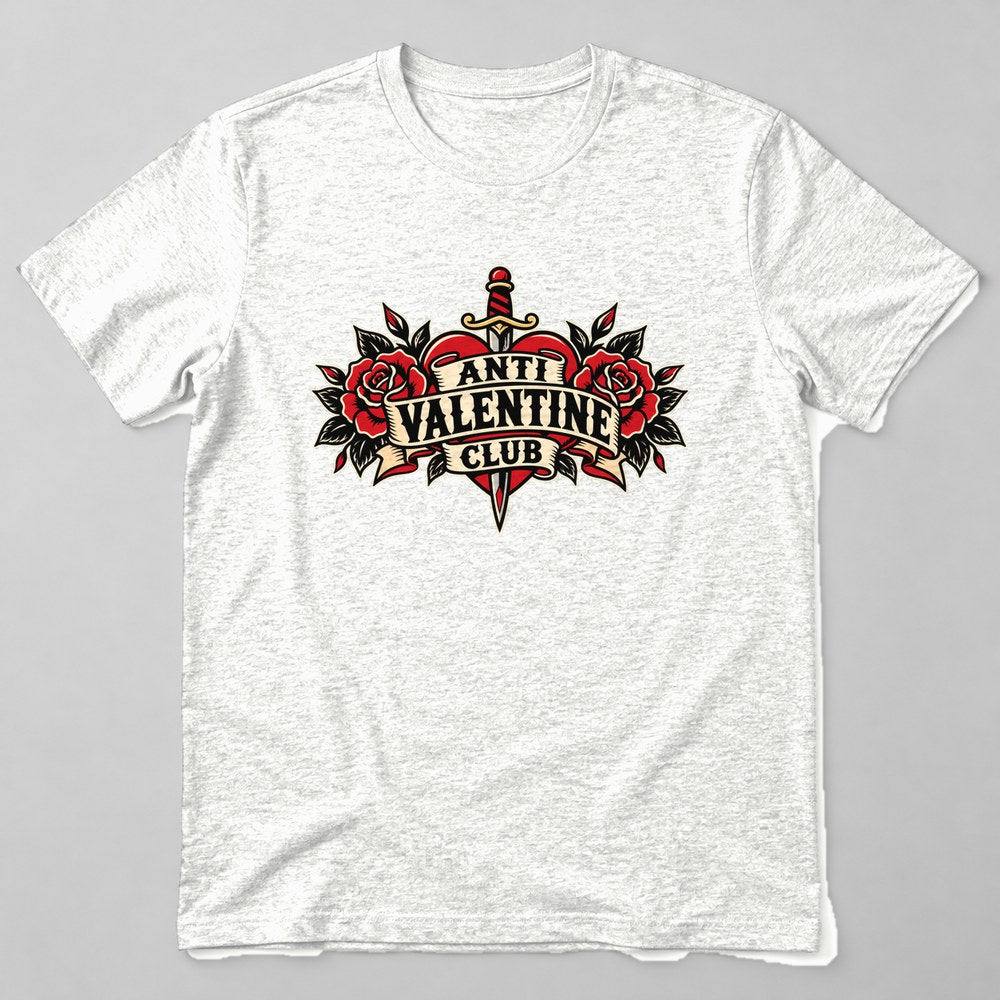 Anti Valentine Club T-Shirt in White