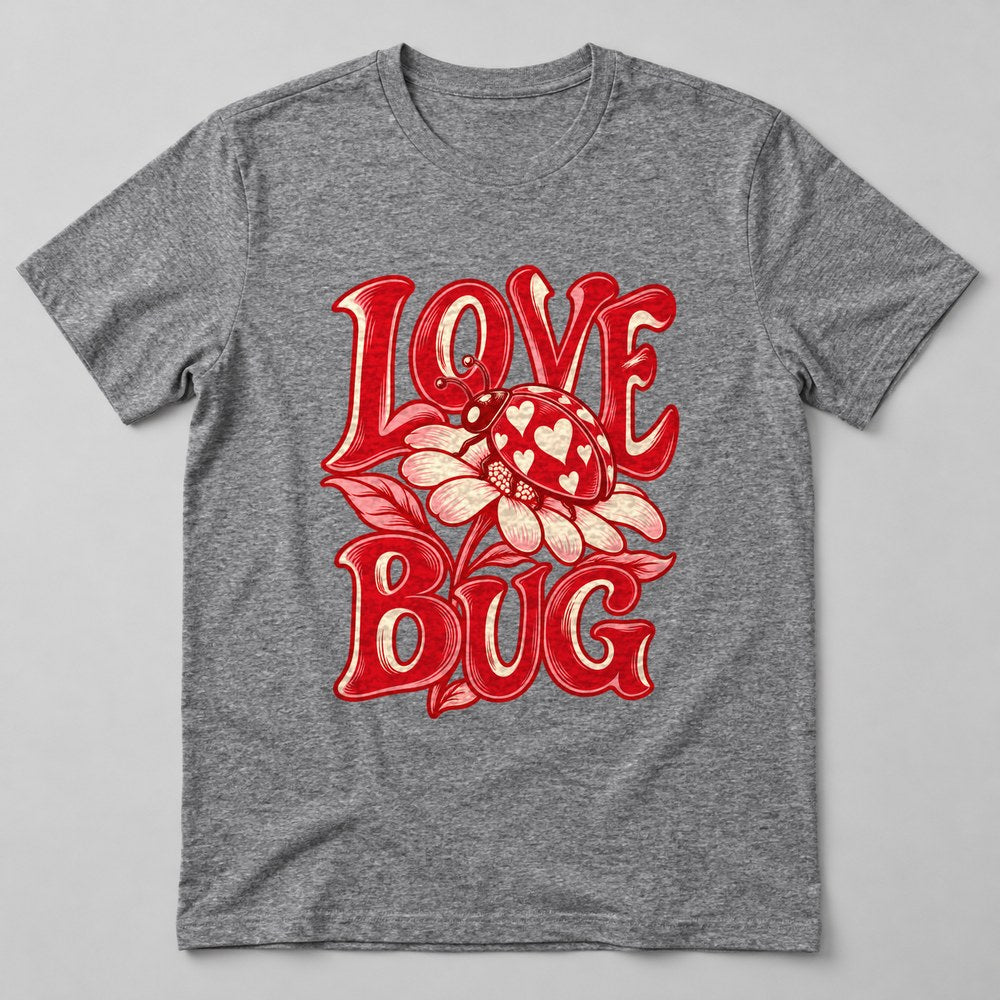 Love Bug T-Shirt in Heather Grey