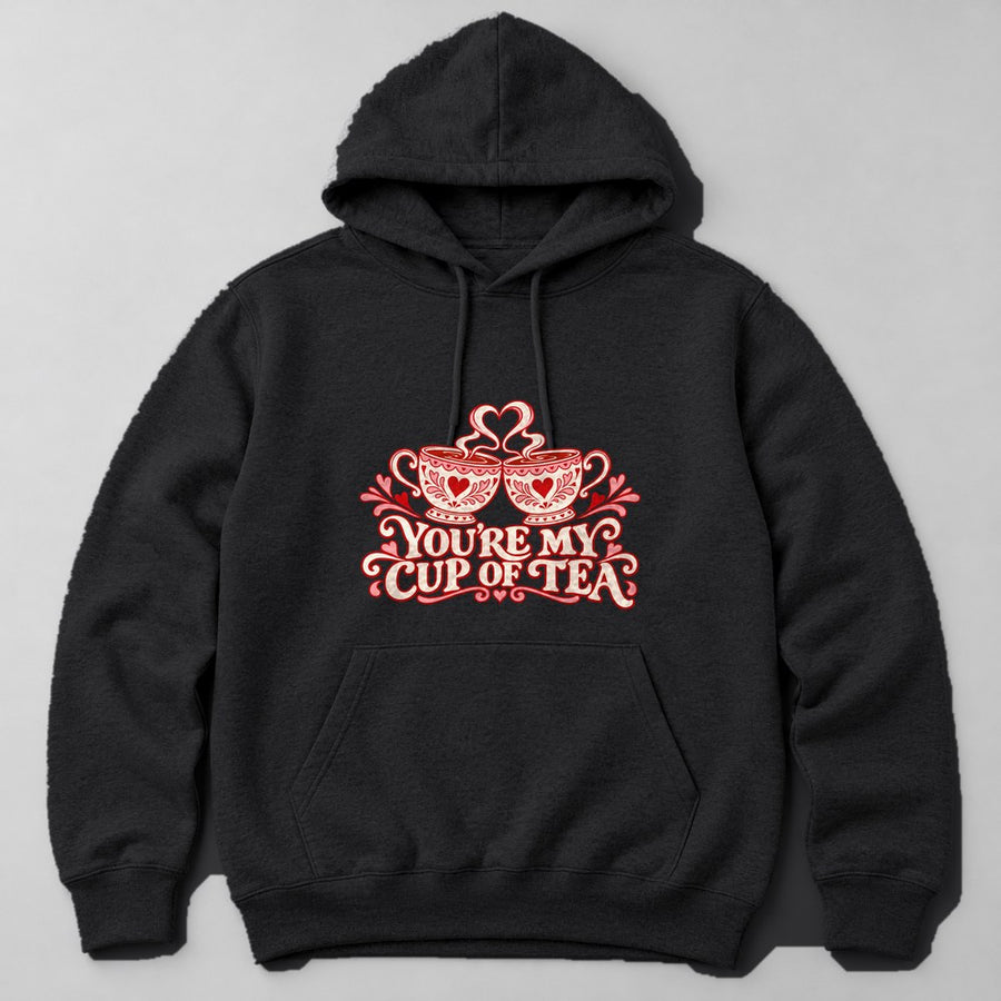 You're my Cup of Tea Hoodie in Black