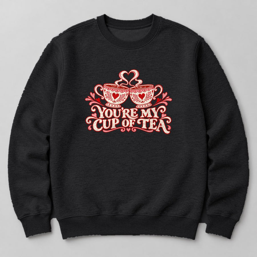 You're my Cup of Tea Sweatshirt in Black