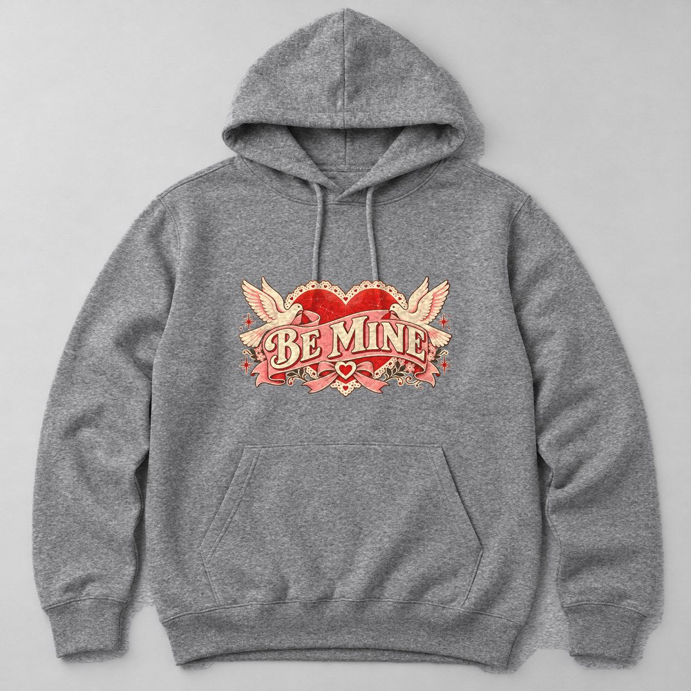 Be Mine Hoodie in Heather Grey