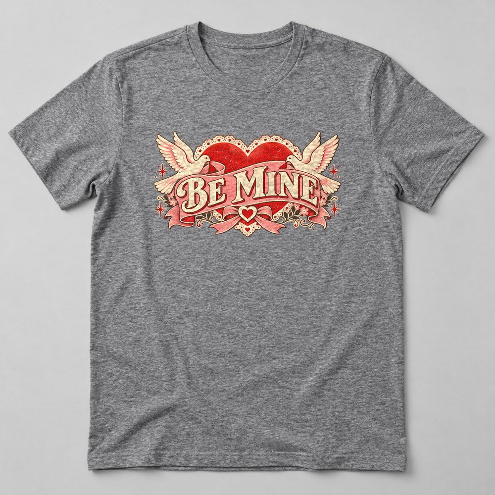 Be Mine T-Shirt in Heather Grey