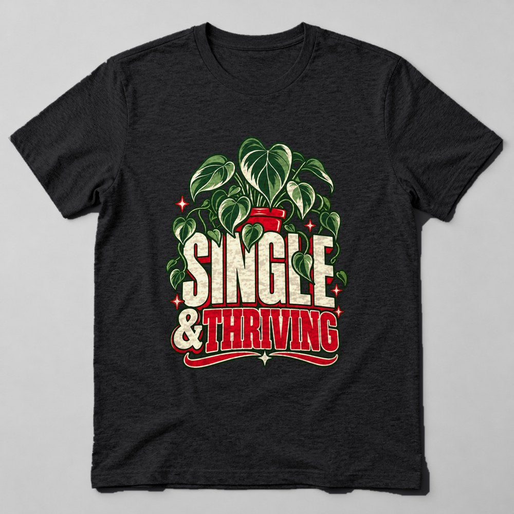 Single & Thriving T-Shirt in Black