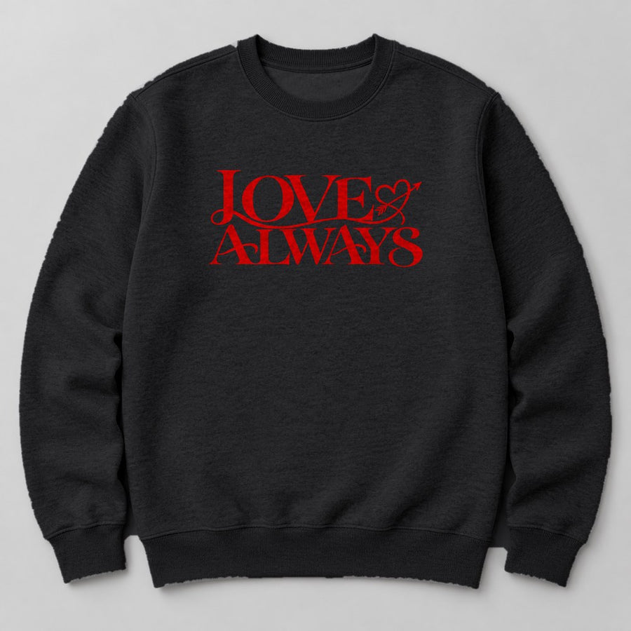 Love Always Sweatshirt in Black