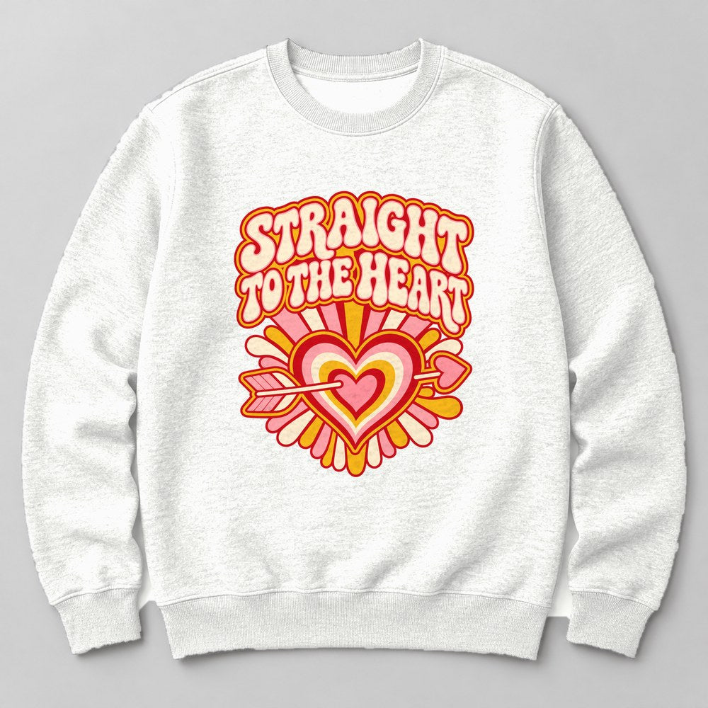 Straight to the Heart Sweatshirt in White