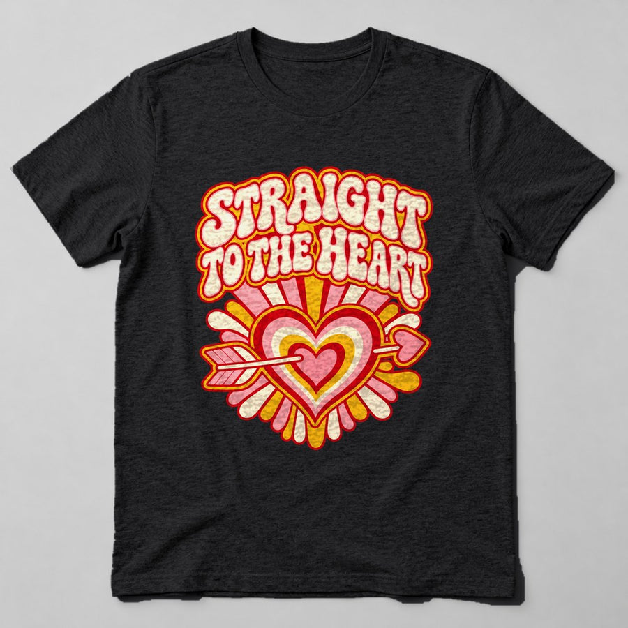 Straight to the Heart T-Shirt in Black