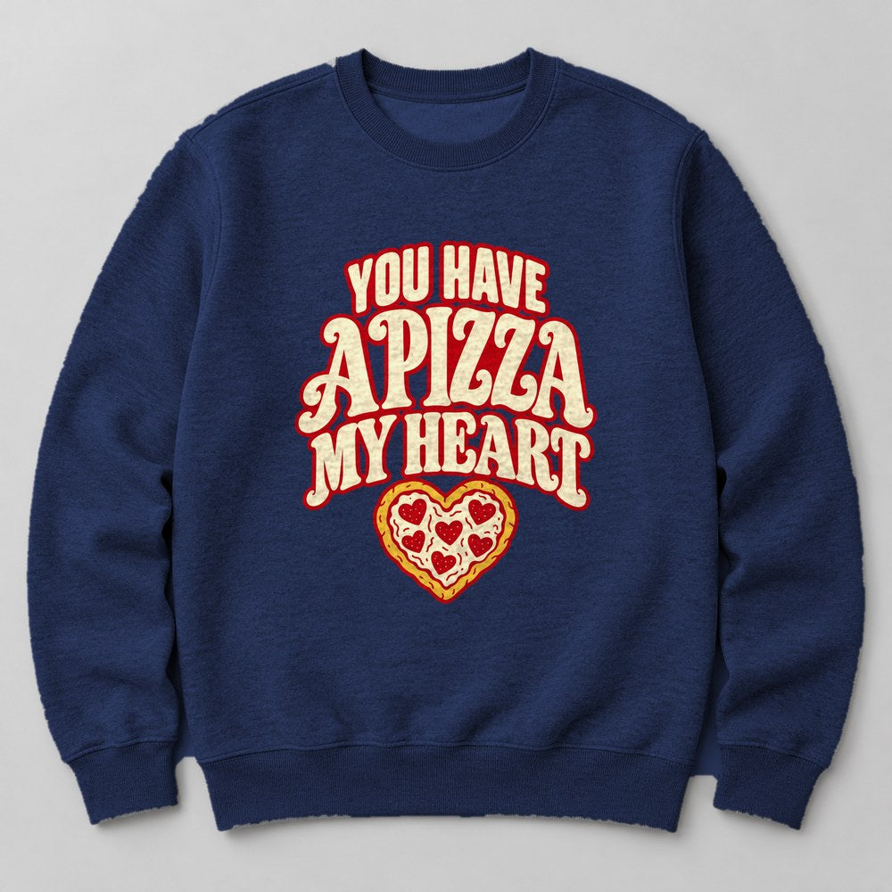 You Have a Pizza my Heart Sweatshirt in Navy