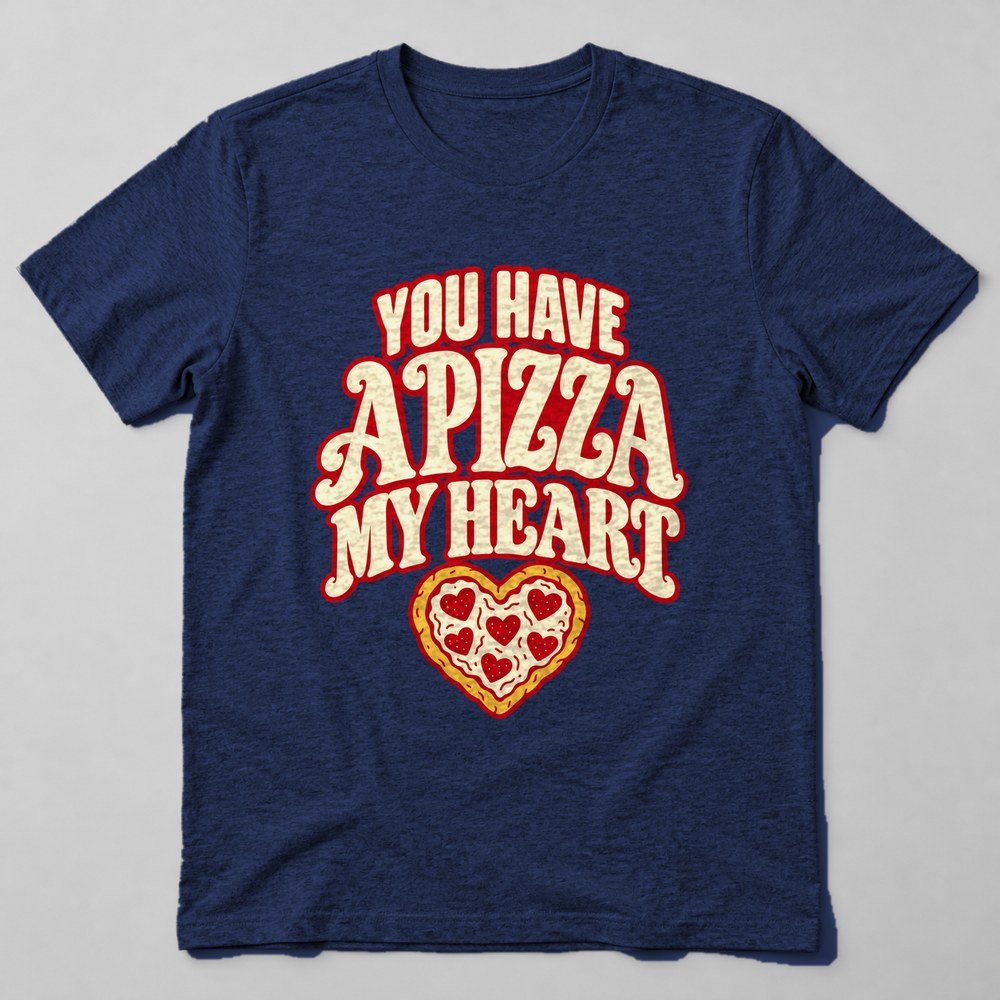 You Have a Pizza my Heart T-Shirt in Navy