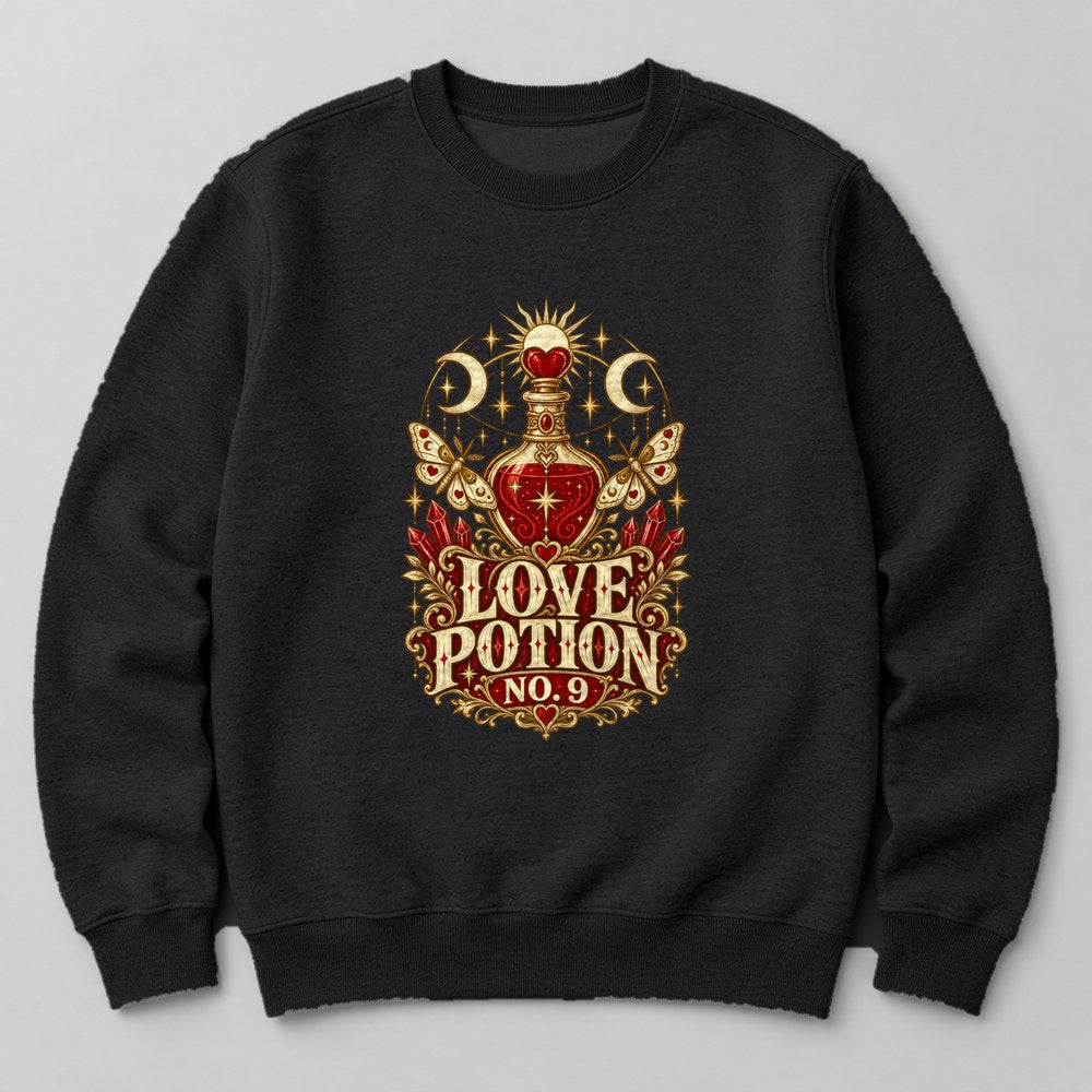 Love Potion No. 9 Sweatshirt in Black