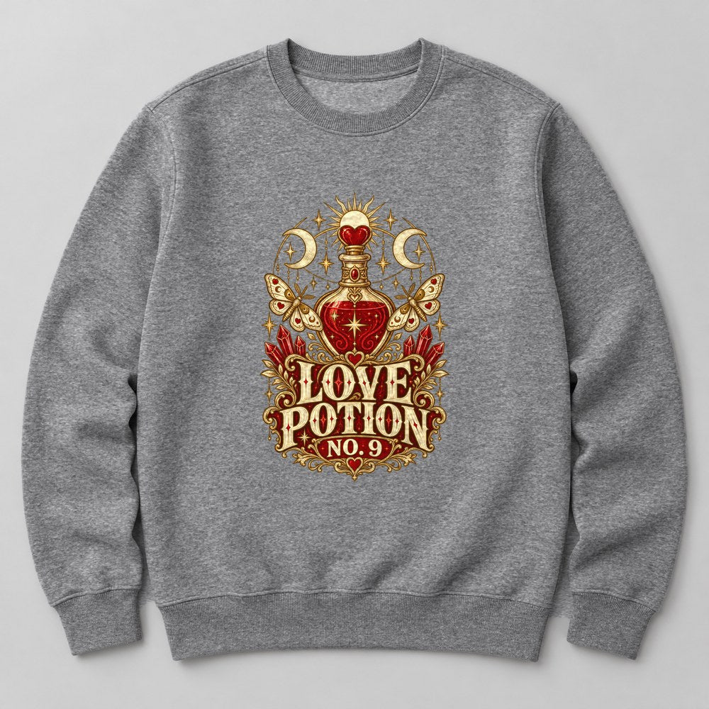 Love Potion No. 9 Sweatshirt in Heather Grey