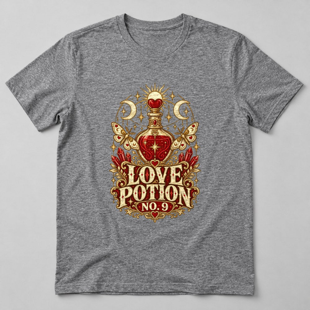 Love Potion No. 9 T-Shirt in Heather Grey