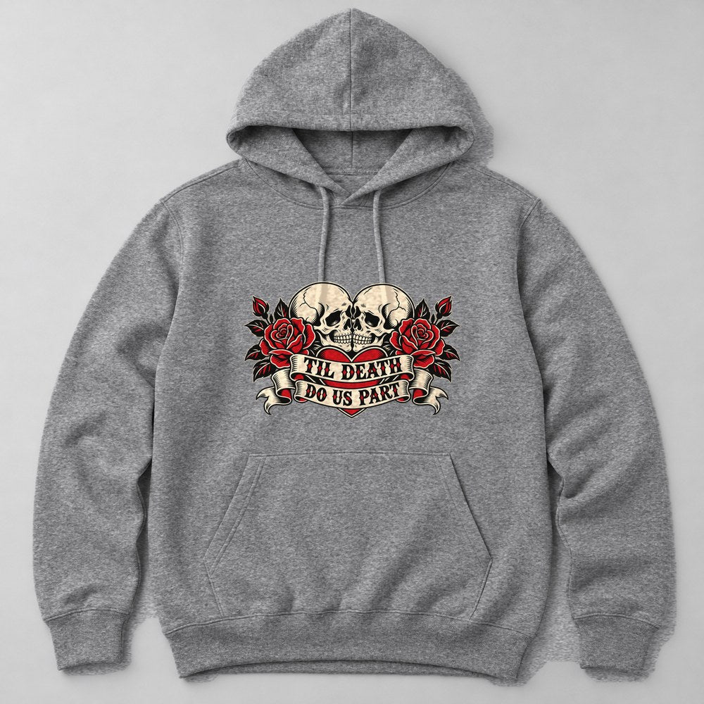 Til Death Do Us Part Hoodie in Heather Grey