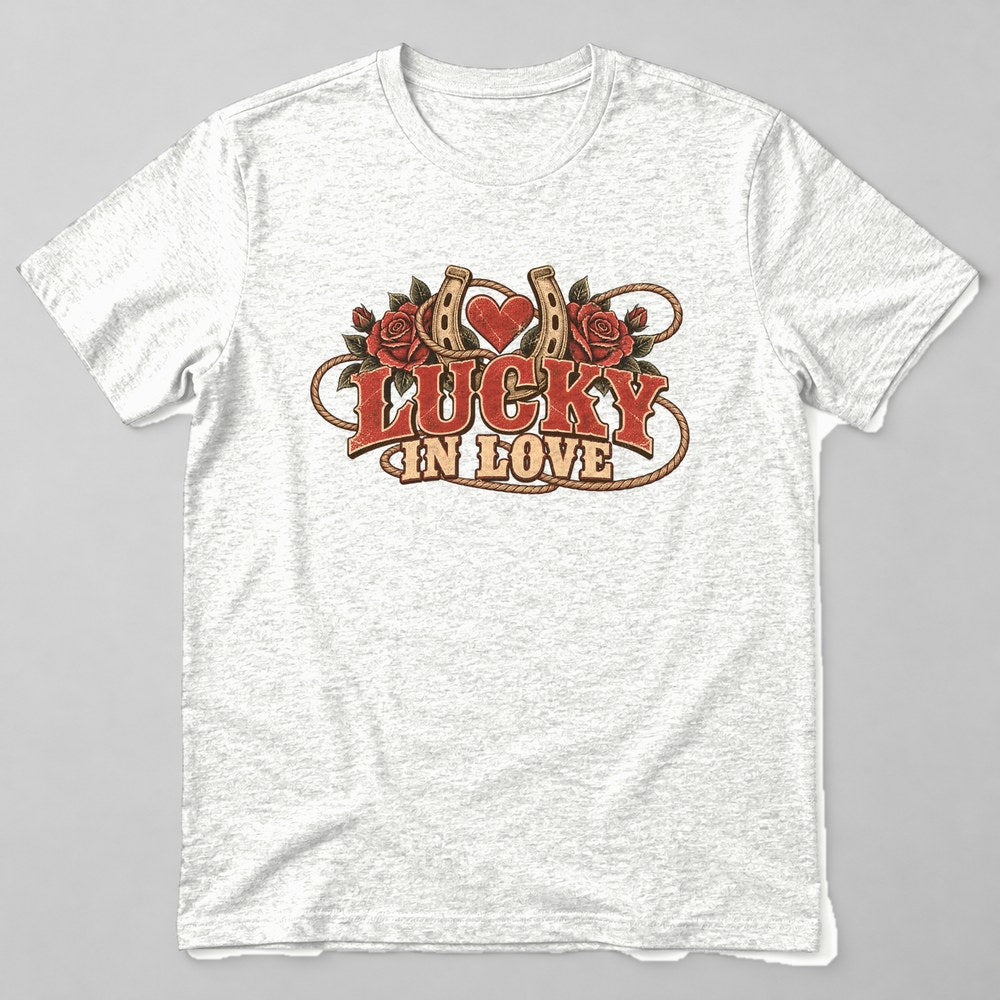 Lucky in Love T-Shirt in White