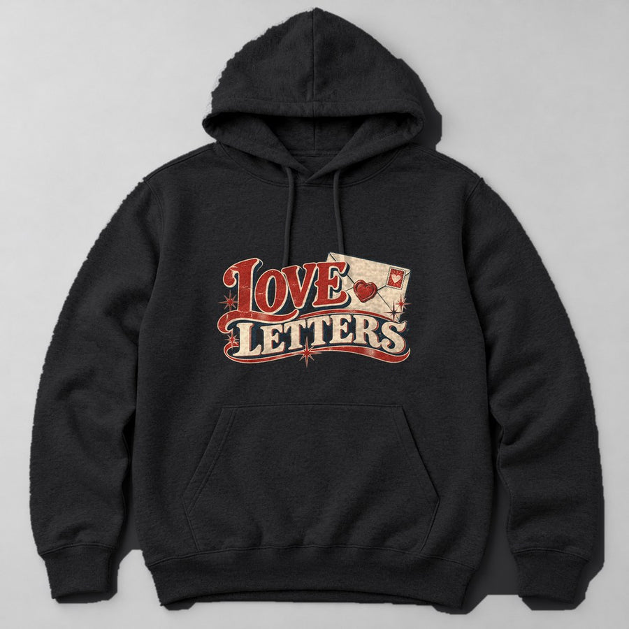 Love Letters Hoodie in Black