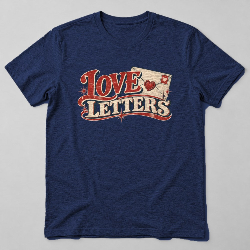 Love Letters T-Shirt in Navy