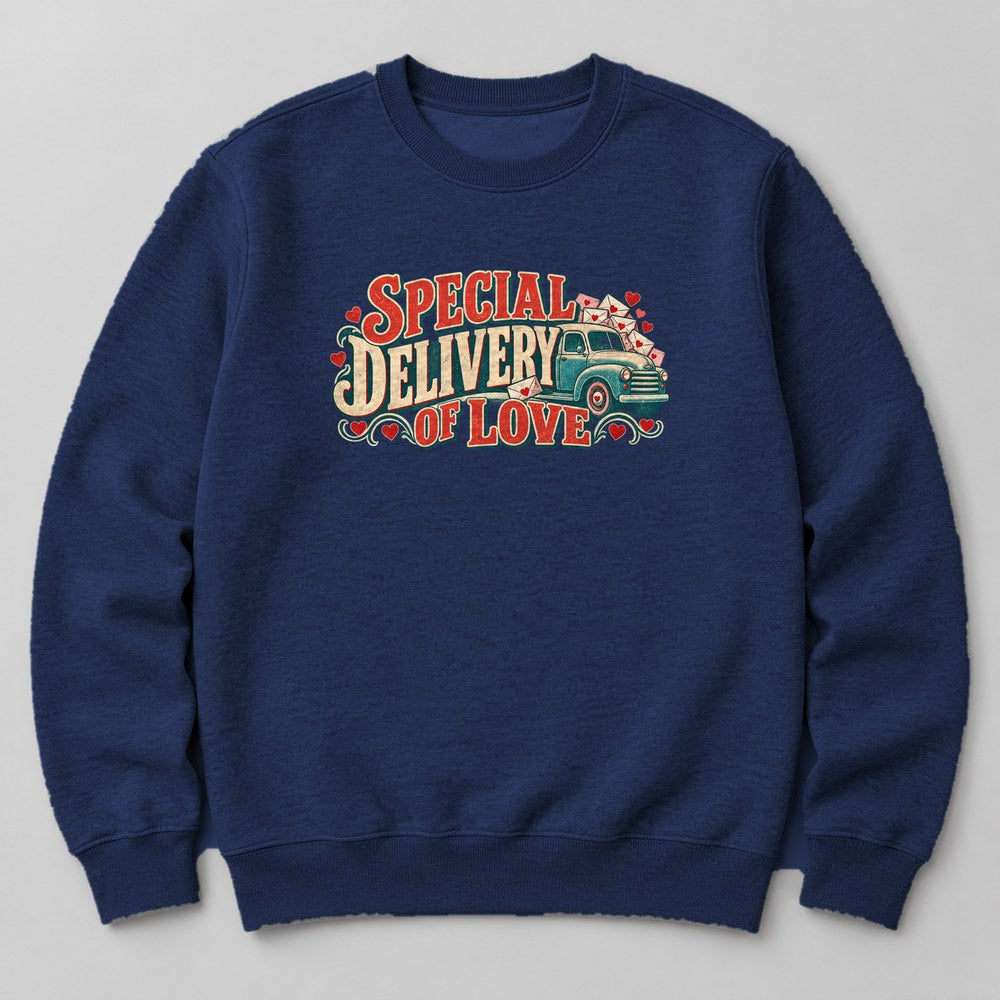 Special Delivery of Love Sweatshirt in Navy