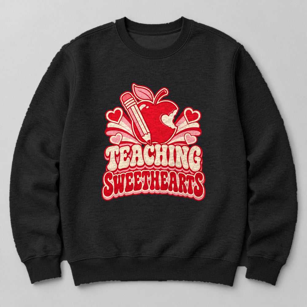 Teaching Sweethearts Sweatshirt in Black