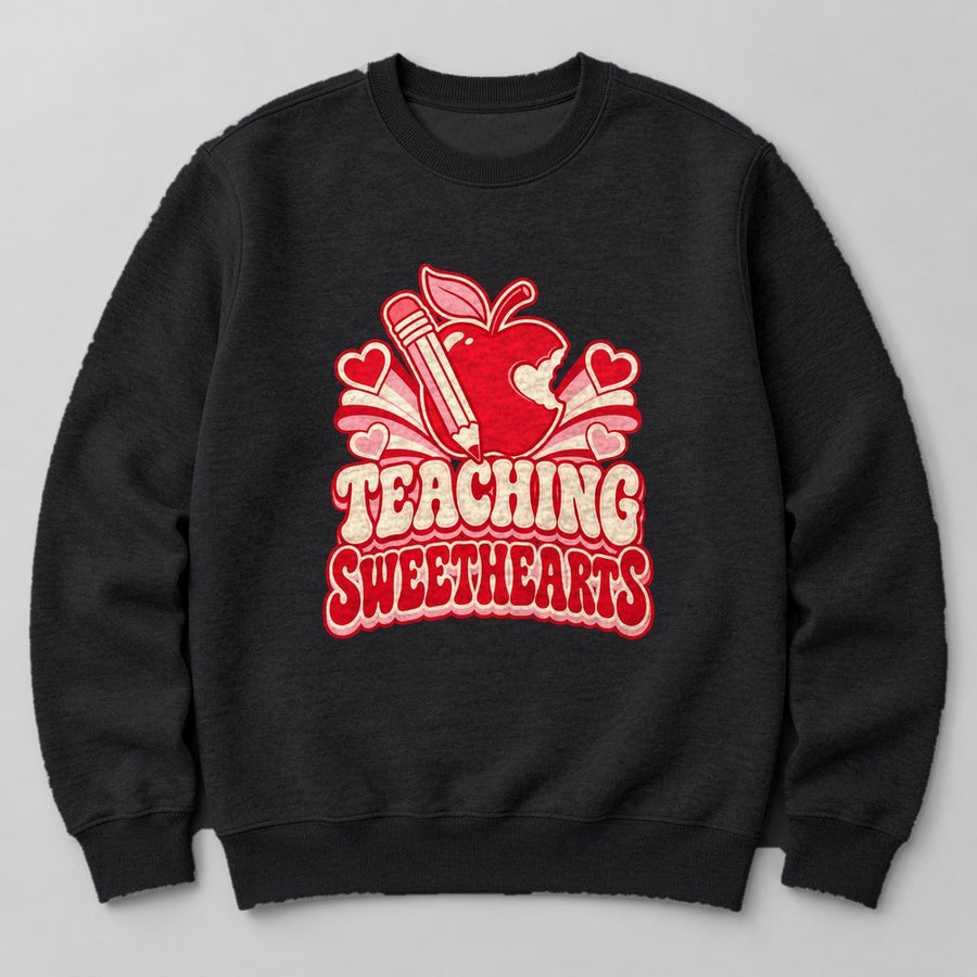 Teaching Sweethearts Sweatshirt in Black