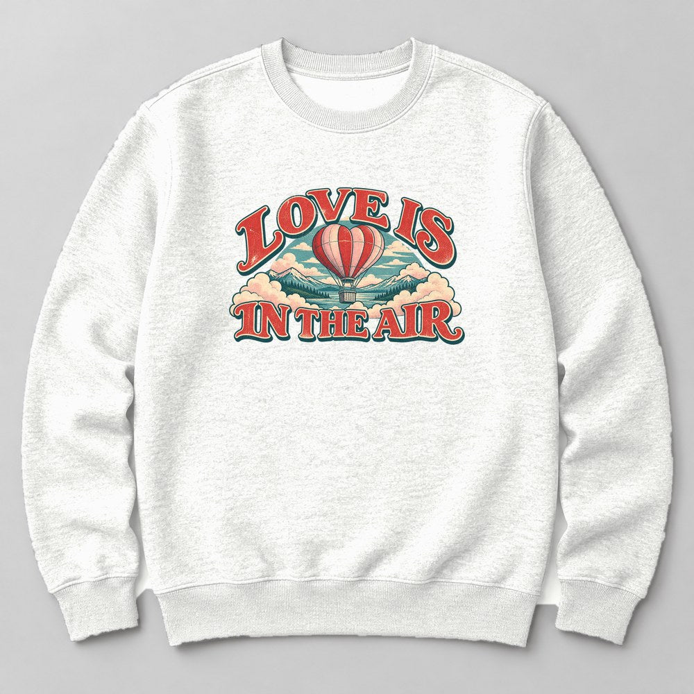 Love is in the Air Sweatshirt in White